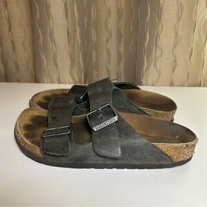 Birkenstock Arizona Women's 37 (US 6-6.5) Classic Black Sandals 2 Buckle